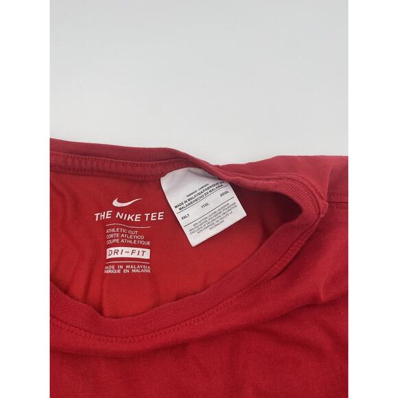 The Nike Tee Dri Fit T Shirt 2XL RED P1 - Picture 2 of 4